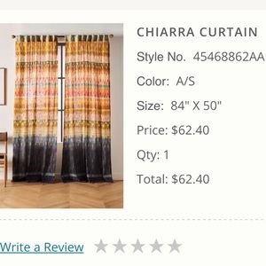 Anthropologie curtain